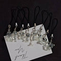 Clear Resin Alien Phone Strap Charms 8 Poses Plus Set view 11