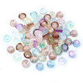 Mixed Color Round Resin Cabochons with Flat Backs for Crafts view 8
