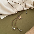 Wood Rocking Horse Cord Necklaces Silver Hoop Earrings Mix view 6