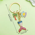 Starfish, Shell and Mermaid Charm Keychains Featuring Ocean Across 29 Pictured Variations view 2