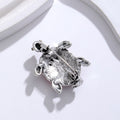 Pink Silver Tone Sea Turtle Four Designs Metal Brooch Pin view 3