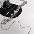 Wheat Leaf Sequin Lariat Necklaces Fashion Jewelry view 2