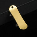 Mini Scooter Board Charm Pendant Gold and Silver Tone Metal view 3