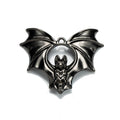 Vintage Metal Winged Skull Bat Pendant in Multiple Finish Options for Jewelry Making view 6