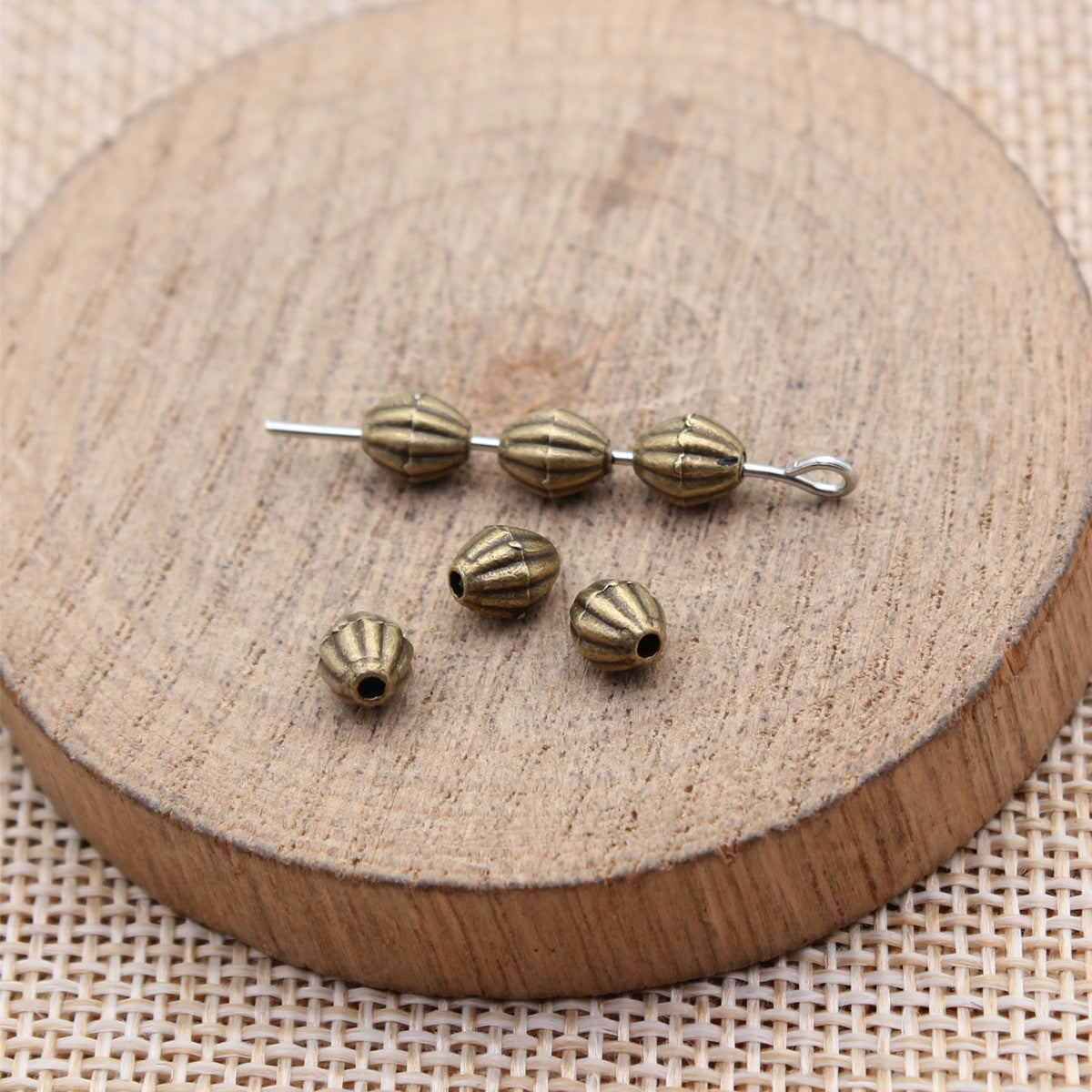 5.8x4.8x4.8mm 0.4g Multicolor Zinc Alloy Round Small Hole Spacer Beads for Garment and Jewelry Making