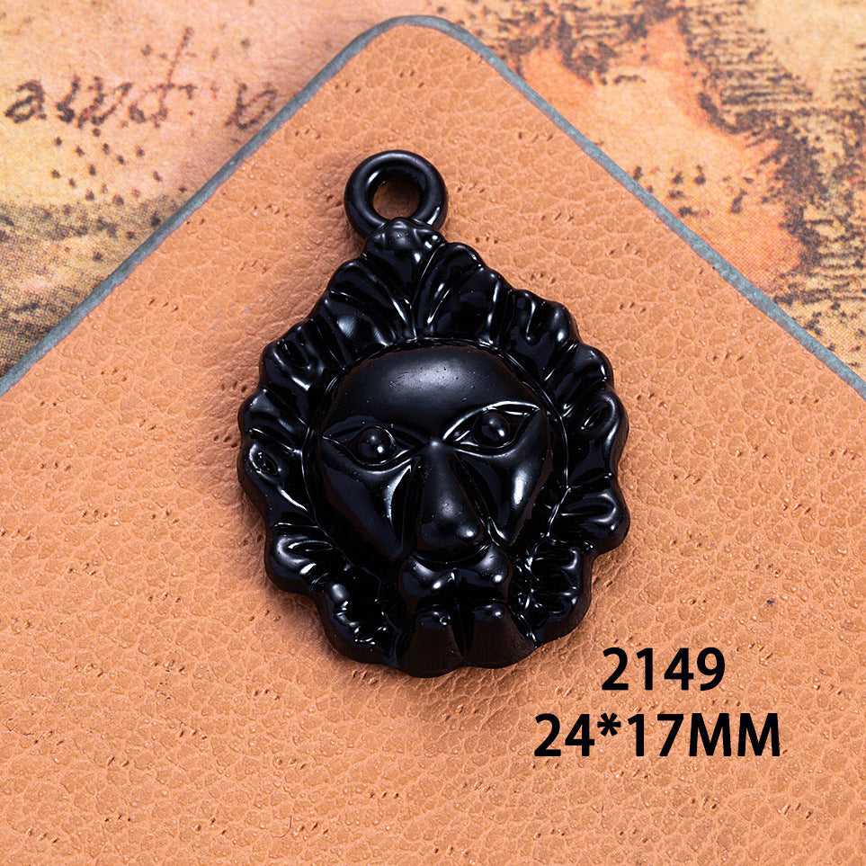 Black Animal Charm Pendant for DIY Jewelry