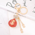 Rhinestone Money Bag Keychain Dollar Sign Crystal Charm view 6