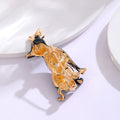 Blue Silver Tone Ribbon Bow Enamel Metal Brooch Pin view 3