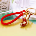 Jeweled Butterfly Bow High Heel Keychains in Pink, Red and Purple view 7