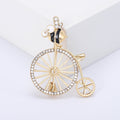 Penny Farthing Rider Brooch A Tiny Rider On A Crystal-Spoked Penny-Farthing Bicycle view 7