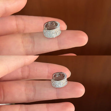 Crystal Flower Clip On Earrings Fashion Jewelry Accessories