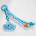 Glitter-Filled Animal Charm Keychain with Crystal Ball Design view 4
