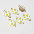 Enamel Soccer Ball Double-Loop Charms in Ten Color Options view 7