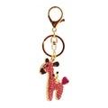 Rhinestone Deer Bear Keychain With Heart-Shaped Tail view 5