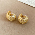 Woven Round Ear Clips in Four Gold and Silver Designs view 1
