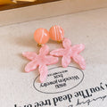Textured Starfish Statement Drop Earrings Four Colors view 2