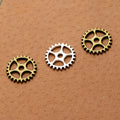 Openwork Gear Metal Charm in 2 Decorative Finishes view 1
