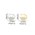 Crystal-Accented Gold Silver Moon Alloy Jewelry Pendants in 2 Styles view 5