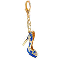 Gold Tone Enamel High Heel Rhinestone Keychain 3 Colors view 5