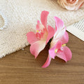 Fabric Orchid Duckbill Hair Clips White Pink Blue Styles view 6