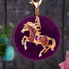 Purple-Horse Deep-Purple-Pompom
