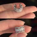 Silver Tone Crystal Band Single Ear Cuff Fashion Jewelry view 6