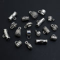 Antique Silver Tone Three Way Large Hole Connector Beads view 3