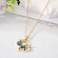 Gold and Silver Tone Crystal Unicorn Pendant Necklaces view 3