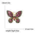 Full Crystal Butterfly Brooch in Five Jewel Tone Colors view 6
