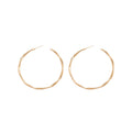Thin Hoop Earrings in Gold and Silver Tone with Multiple Sizes view 5