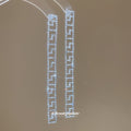 Rhinestone Greek Key Long Drop Stud Earrings Fashion Jewelry view 3