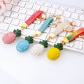 Clay Crystal Pineapple Keychains in Four Colors plus Assorted Option view 10