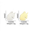 Enamel-Look Silver Gold Unicorn Alloy Charms in 12 Styles view 2