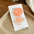 Glitter Resin Shell And Starfish Duck Bill Clip Sets view 9