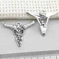 Antique Silver Metallic Bull Totem Metal Charms with 11 Listed Options view 12