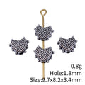 Antique Silver Textured Heart Small Hole Bead for Jewelry Making view 3