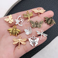 Blue Dragonfly and Butterfly Metal Charms with 6 Listed Options view 2