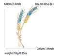 Wheat Stalk Brooch In 4 Styles With Polished Metal Details view 9