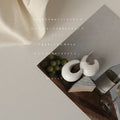 Glossy White Chunky C Shape Resin Hoop Stud Earrings For Women view 1