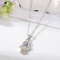Gold and Silver Tone Crystal Evil Eye and Hamsa Necklaces view 11
