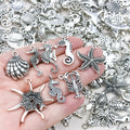 Antique Silver Seashell Metal Charms with 33 Listed Options view 3