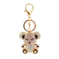 Rhinestone Koala Bear Keychain with Lobster Clasp and Key Ring view 5