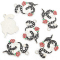 Black Enamel Skull and Snake Charms in Six Coiled Designs view 9