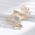 Reindeer Enamel Metal Brooch Pin 5 x 6.1 cm for Jackets and Lapels view 4