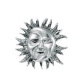 Gold Tone Moon Two Designs Metal Brooch Pin for Jackets and Lapels view 6