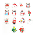 Christmas Santa Snowman Tree and Candy Enamel Alloy Charms view 2