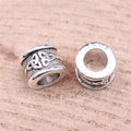 Celtic Knot Cylinder Large-Hole Metal Bead in Two Dark Finishes view 2
