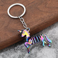 Metal Skeleton Animal Keychains in 14 Dinosaur, Stegosaurus, Cat and Unicorn Styles view 12