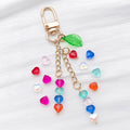 Transparent 6mm Glass Heart Beads in Ten Individual Colors view 4