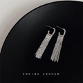 Silver-Tone Geometric C-Shape Chain Fringe Drop Earrings view 1